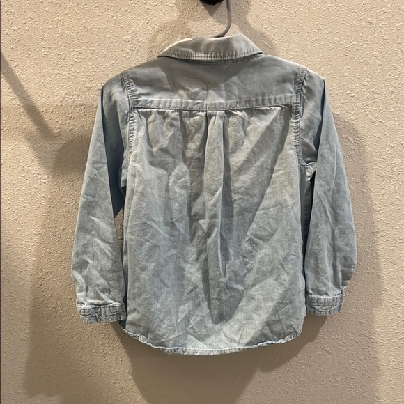 OshKosh B'gosh Blue Button Down Shirt Classic Collar - Picture 3 of 3